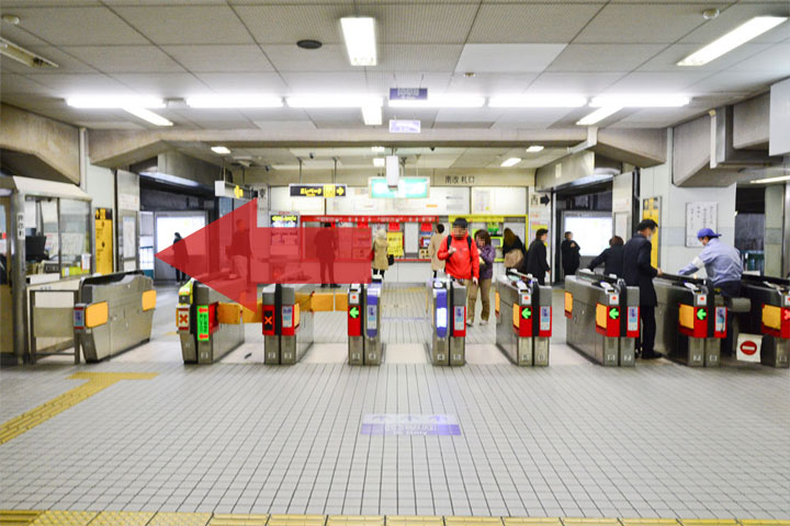 試写室江坂店駅からのルート1