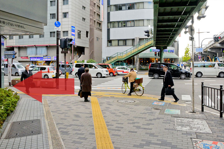 試写室江坂店駅からのルート4