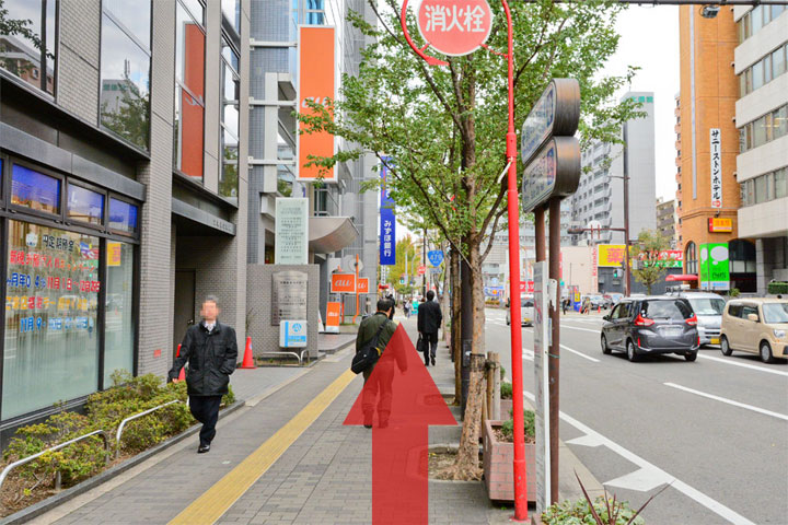 試写室江坂店駅からのルート5