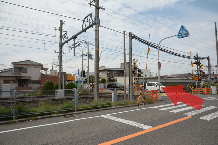 試写室和泉店駅からのルート4