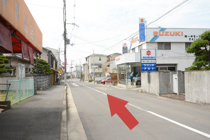 試写室和泉店駅からのルート5